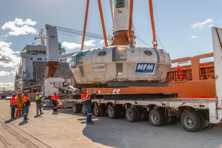Industrial Photography: Transport of North West Rail Link Tunnel Boring Machine 10