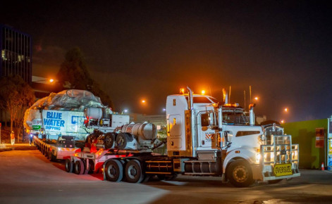 Industrial Photography: Transport of North West Rail Link Tunnel Boring Machine 43