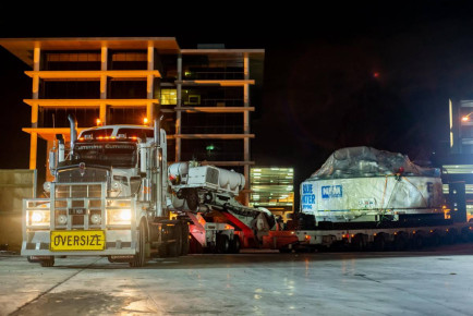 Industrial Photography: Transport of North West Rail Link Tunnel Boring Machine 45