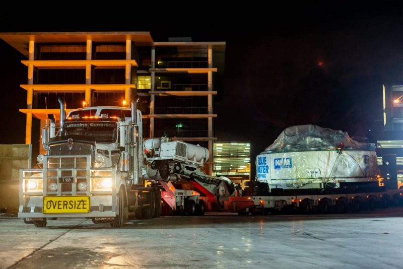 Industrial Photography: Transport of North West Rail Link Tunnel Boring Machine 3